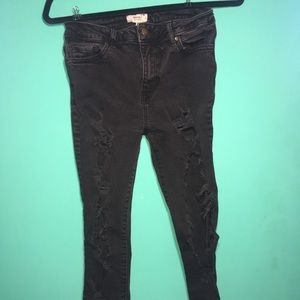 Black Ripped Skinny Jeans